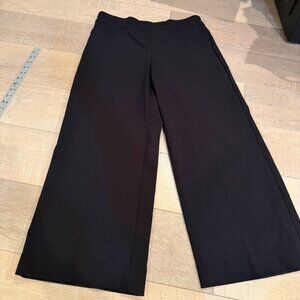 CHICO'S WOMENS WIDE LEG BLACK DRESS PANTS 1.5R US SIZE 10